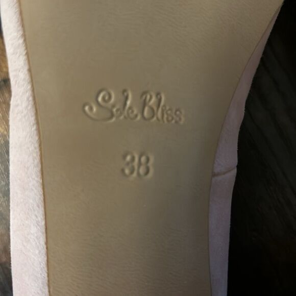 Sole Bliss Ingrid heels in Blush Suede Size 38 / Néw No Box - Picture 11 of 11